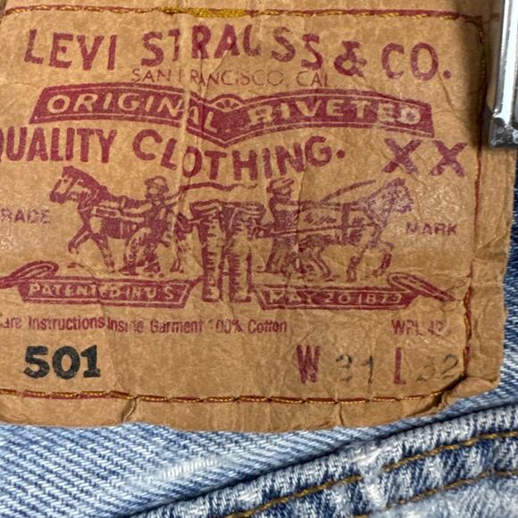 Atelier & Repairs Patchwork Denim Jeans Levi's Redone Size 29 Selvedge Hem Rare - Picture 7 of 10